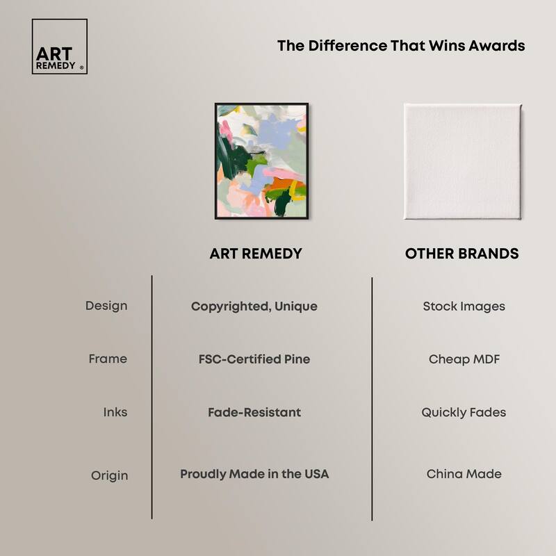 Color Palette Poetry Canvas by Art Remedy