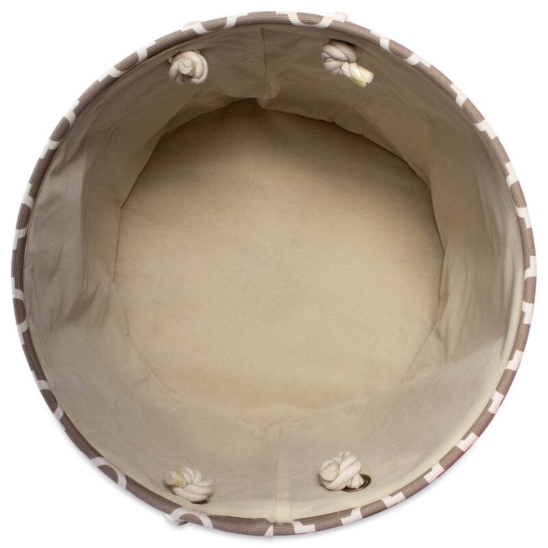 DII Round Lattice Decorative Storage Bin