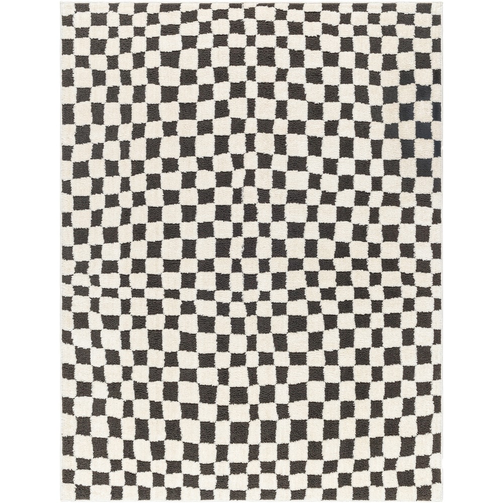 Livabliss Freud Optical Illusion Checkered Area Rug