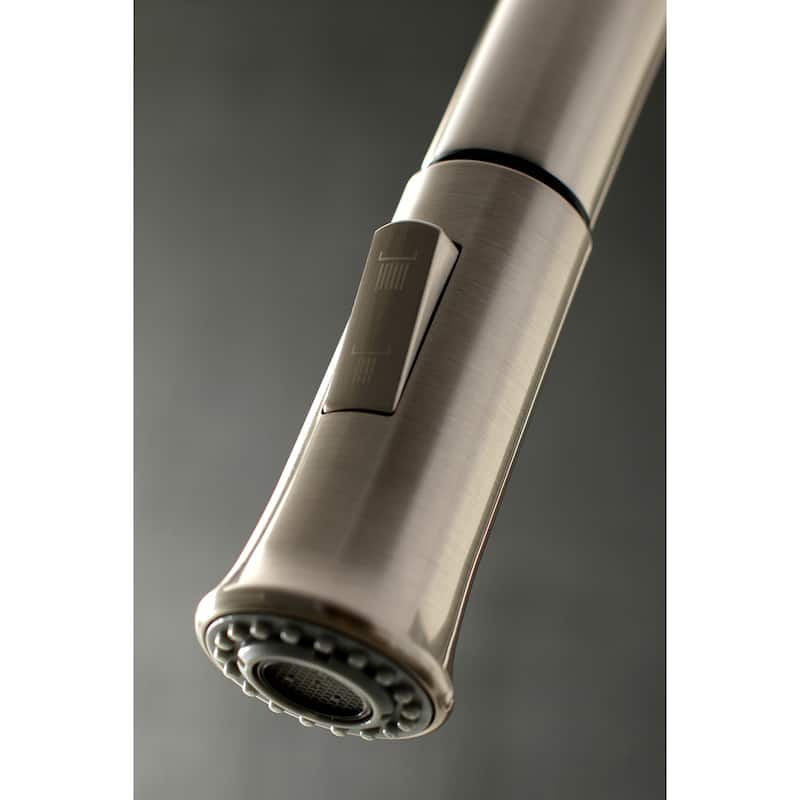 Kingston Brass Continental 1.8 GPM Single Hole Pull Down Kitchen