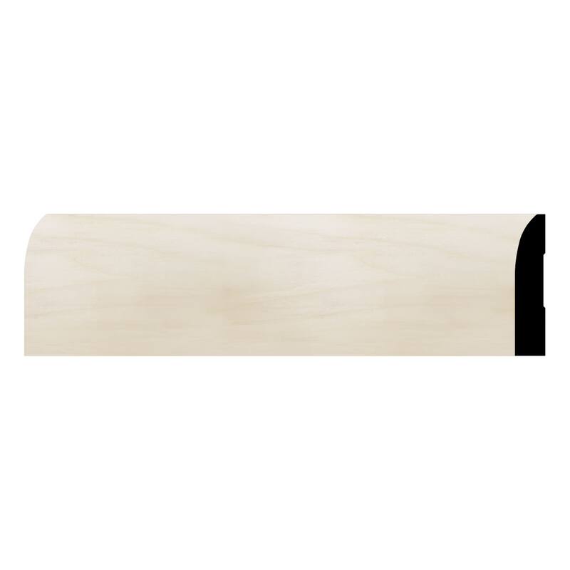 WM713: 9/16-in D x 3-1/4-in W x 96-in L Americraft Solid Hardwood Stain Grade Modern Base Moulding - Poplar