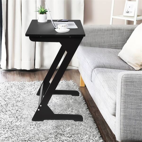 1pc, C Shaped Snack Table, End Side Table Slide Under Couch For Sofa Coffee  Laptop Living Room Bedroom Small Space