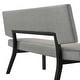preview thumbnail 5 of 14, Channell Mid-Century 63" Upholstered Wood Entryway Dining Bench