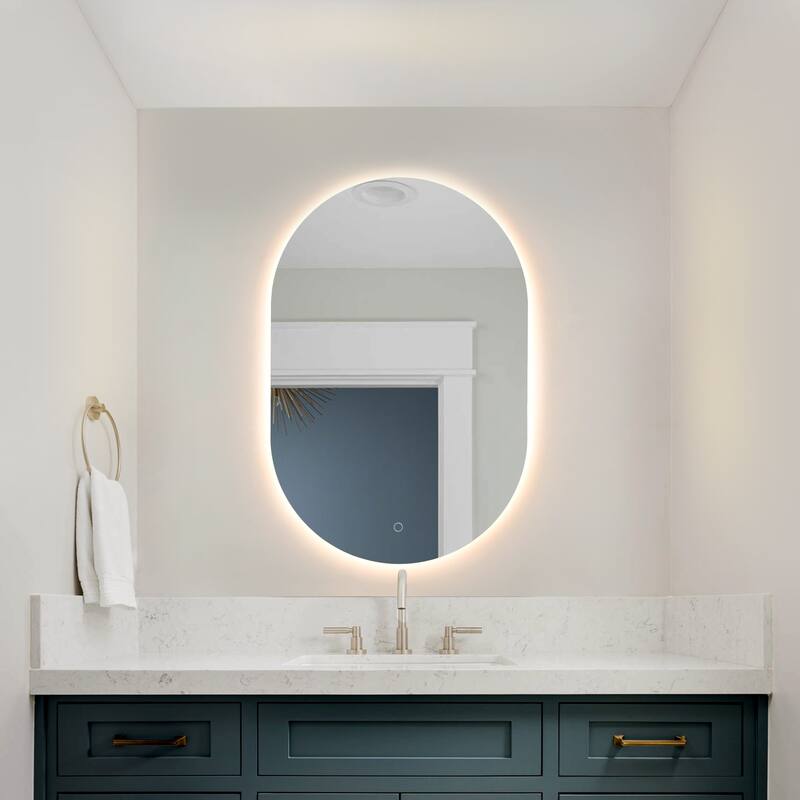 SAFAVIEH Daniele 36" Led Vanity Mirror - White - 24Wx1Dx36H - White - 24Wx1Dx36H