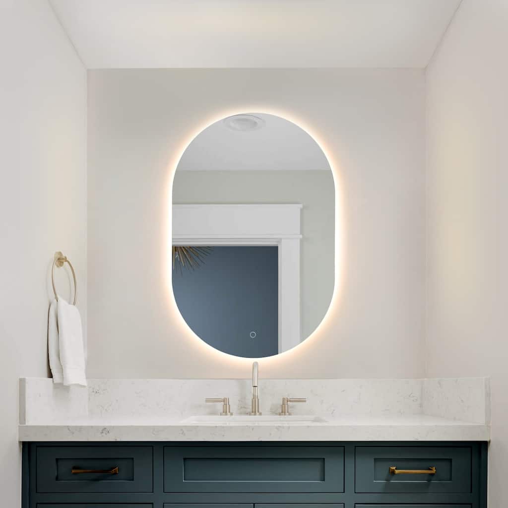 SAFAVIEH Daniele 36" Led Vanity Mirror - White - 24Wx1Dx36H