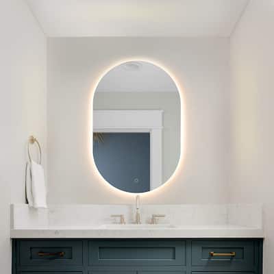 SAFAVIEH Home Jax 36" LED Vanity Mirror - White