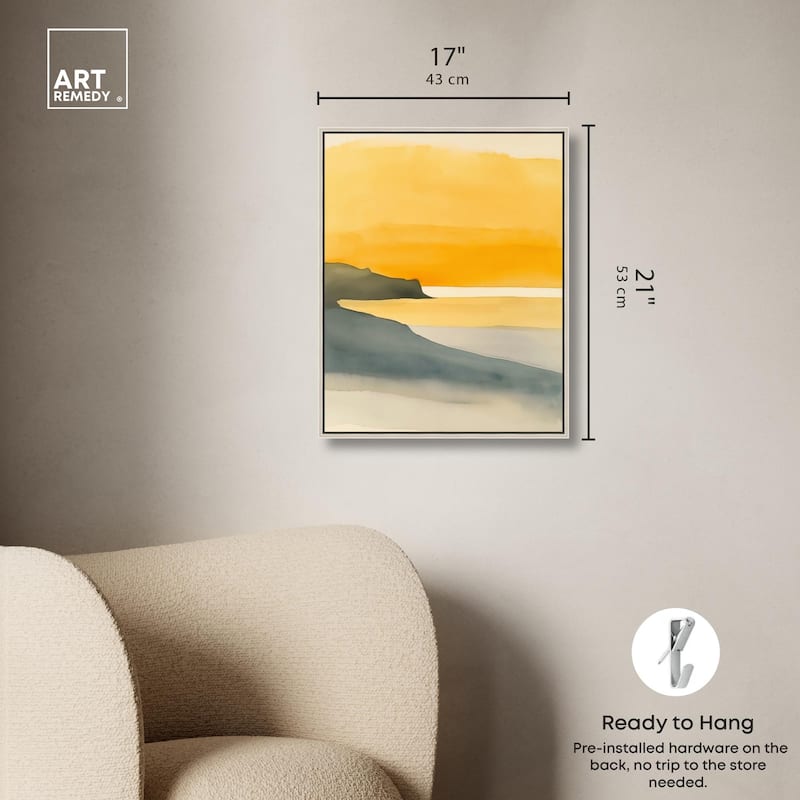 Dawn on the Waves Canvas by Art Remedy