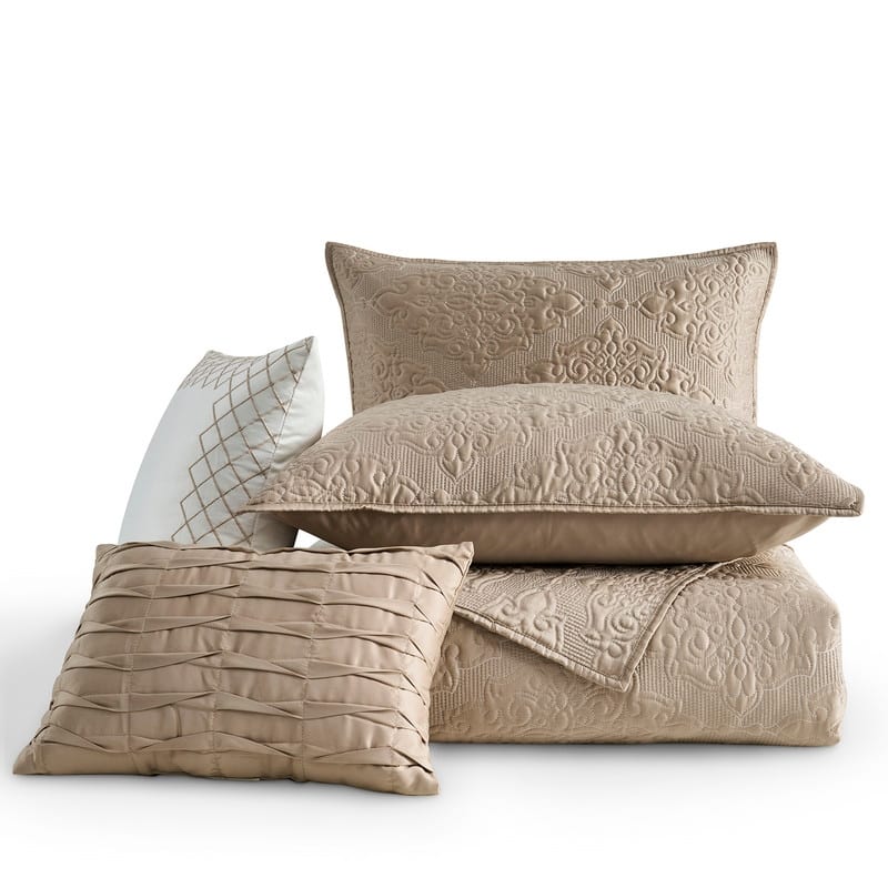 Wonderful Satin Quilt Set Cooling 5-Piece Bedding Set for Summer