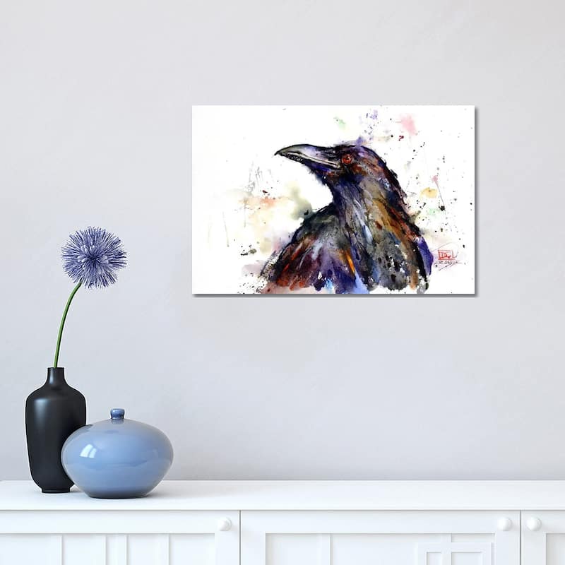 iCanvas "Crow" by Dean Crouser Canvas Print - 12x18x1.5