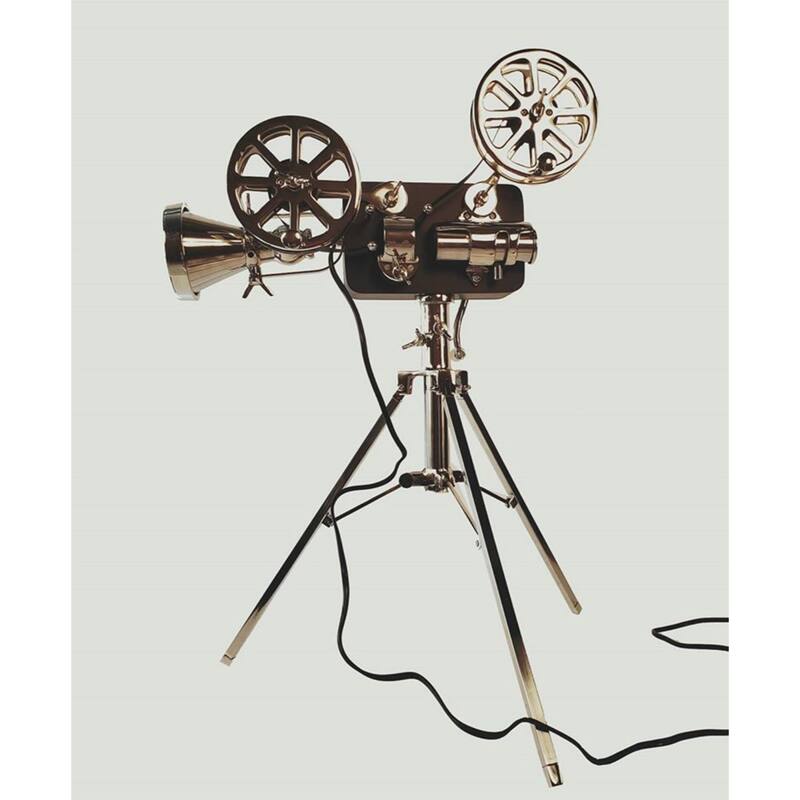 36-Inch Black Silver Tripod Floor Lamp with Metal Novelty Shade - 20" x 21" x 36"