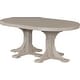 preview thumbnail 83 of 82, Poly Lumber Round Dining Table Set with Island Chairs Dining Height - Weatherwood