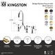 preview thumbnail 3 of 1, Kingston Brass Heirloom Bridge Kitchen Faucets with Brass Sprayer