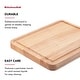 preview thumbnail 2 of 3, KitchenAid Classic Wood Cutting Board, 8x10-Inch, Natural - 8x10 Inch