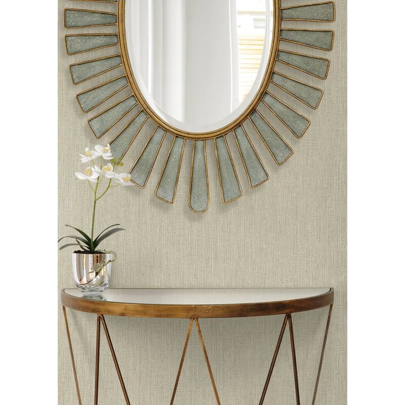 Seabrook Designs Natural Tether Embossed Vinyl Unpasted Wallpaper