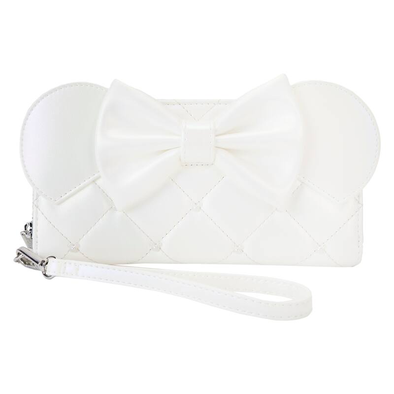 Disney Minnie Mouse Iridescent Wedding Wristlet Wallet