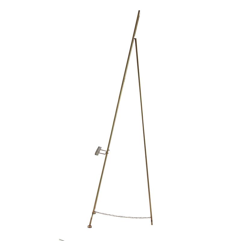 Gold Metal Adjustable 3 Tier Geometric Display Easel with Chain Support