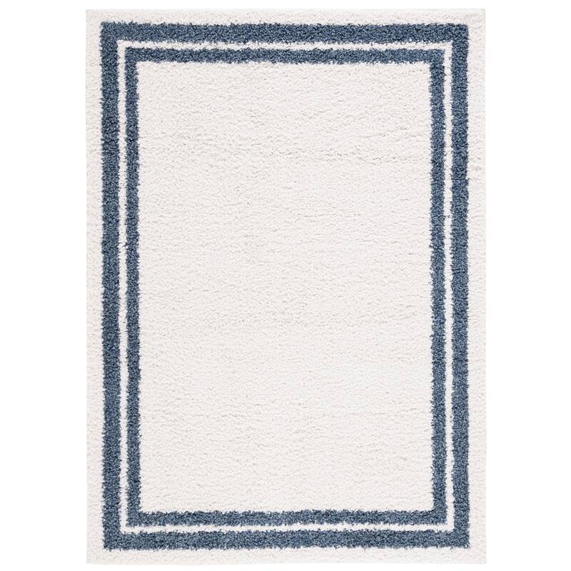 SAFAVIEH Calico Shag Zubeyde Border 1.6-inch Thick Rug
