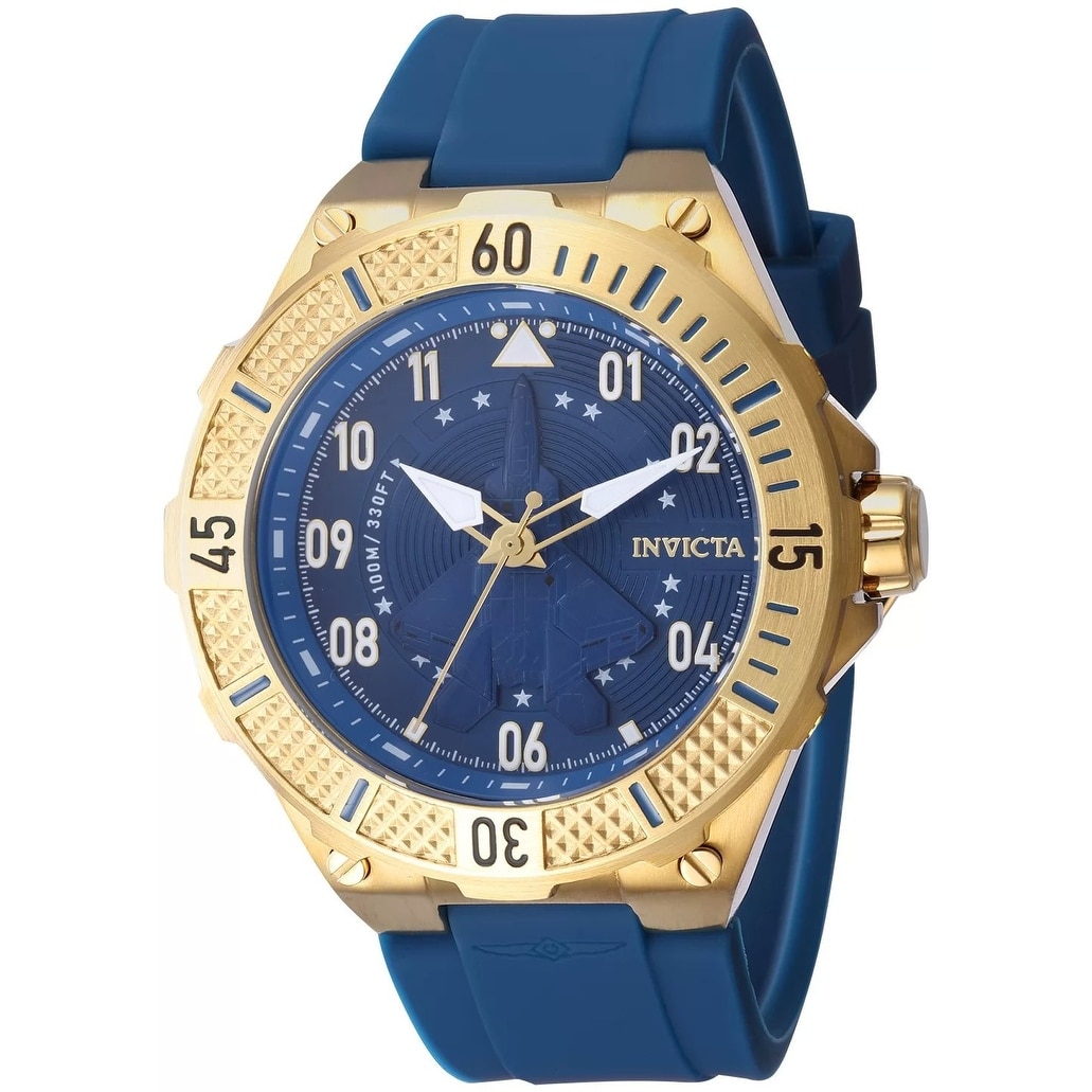 Invicta Men's 39890 Aviator Quartz Multifunction Blue Dial Watch