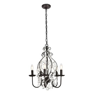 Elegant Lighting Blaise 5 Light 17" Wide Taper Candle Chandelier