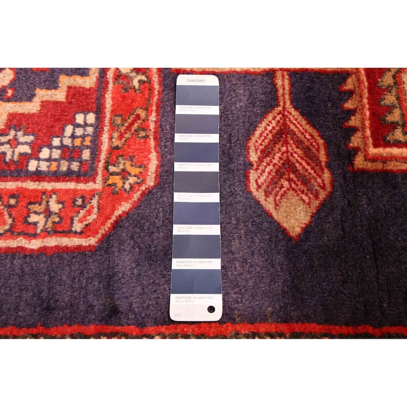 ECARPETGALLERY Hand-knotted Konya Anatolian Navy Wool Rug - 3'8 x 10'3