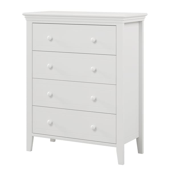 Traditional Concise Style Solid Wood Four-Drawer Chest - Bed Bath