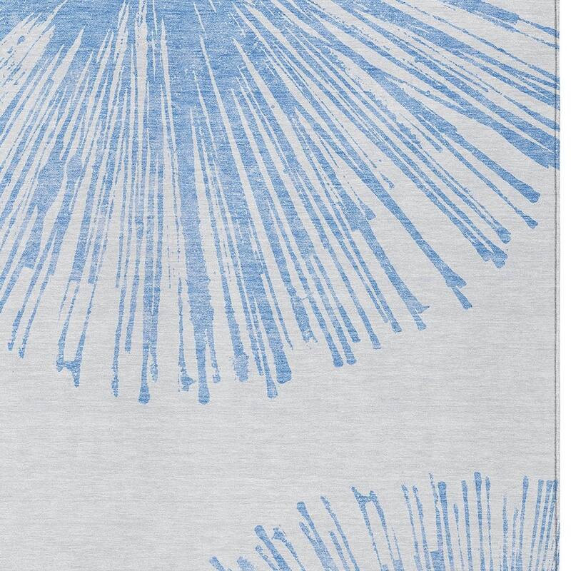 HomeRoots Abstract Transitional Rectangle Outdoor Rug