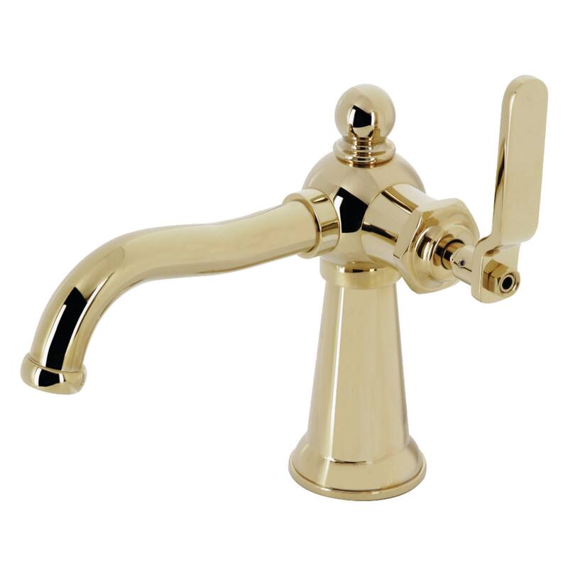 Kingston Brass KS354.KL Knight 1.2 GPM Single Hole Bathroom Faucet - Polished Brass