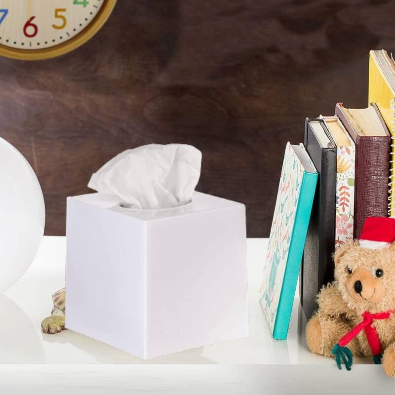 DWËLLZA HOME Tissue Box Cover Square - White