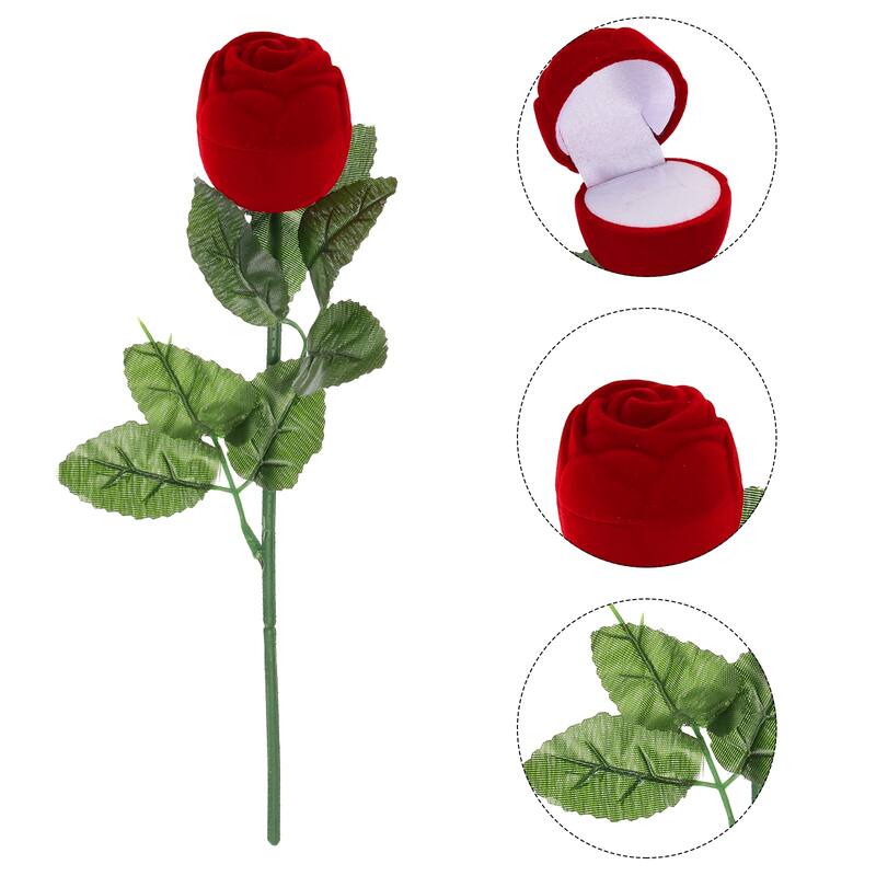 Rose Ring Box Rose Romantic Engagement Ring Box Jewellery Storage