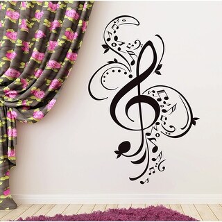 Music Wall Decals Treble Clef Vinyl Sticker - Bed Bath & Beyond - 31759390