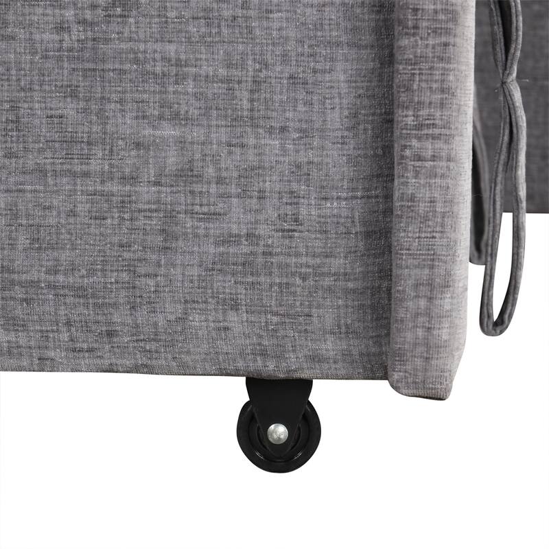 L-shaped Padded Modular Sofa w/Storage Space,USB Ports & Cup Holders
