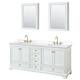 Option White, Gold Trim, White Quartz Top