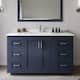 Option Dark Blue / White Quartz Top / Brushed Nickel