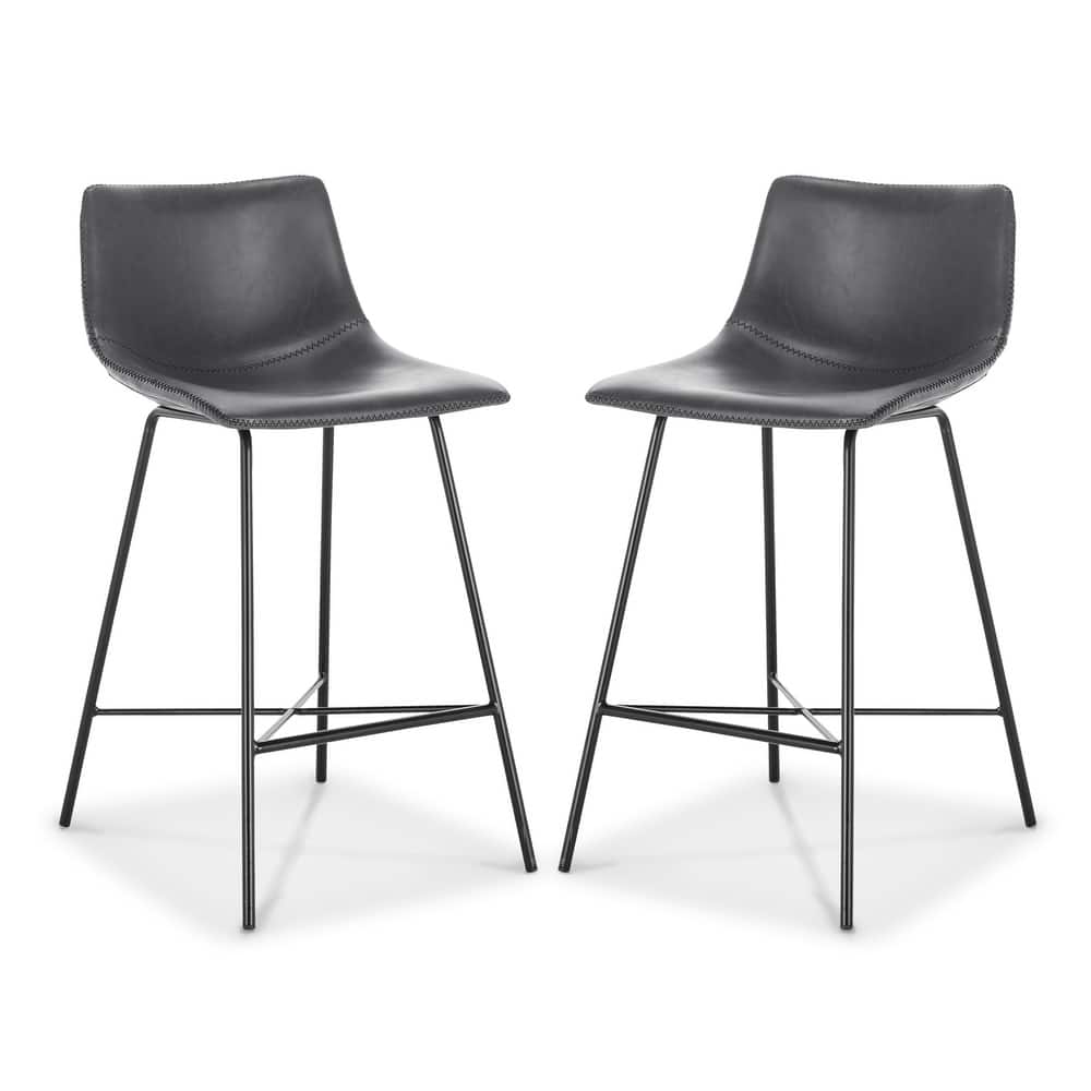 Poly & Bark Paxton 24" Seat Height Counter Stool (Set of 2)