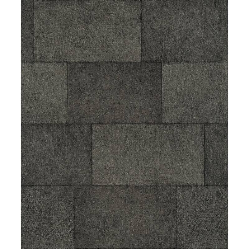 Advantage Lyell Charcoal Stone Wallpaper