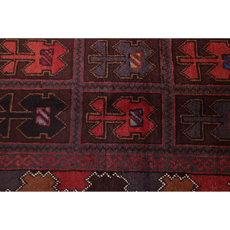 ECARPETGALLERY Hand-knotted Teimani Dark Brown Wool Rug - 3'5 x 6'1