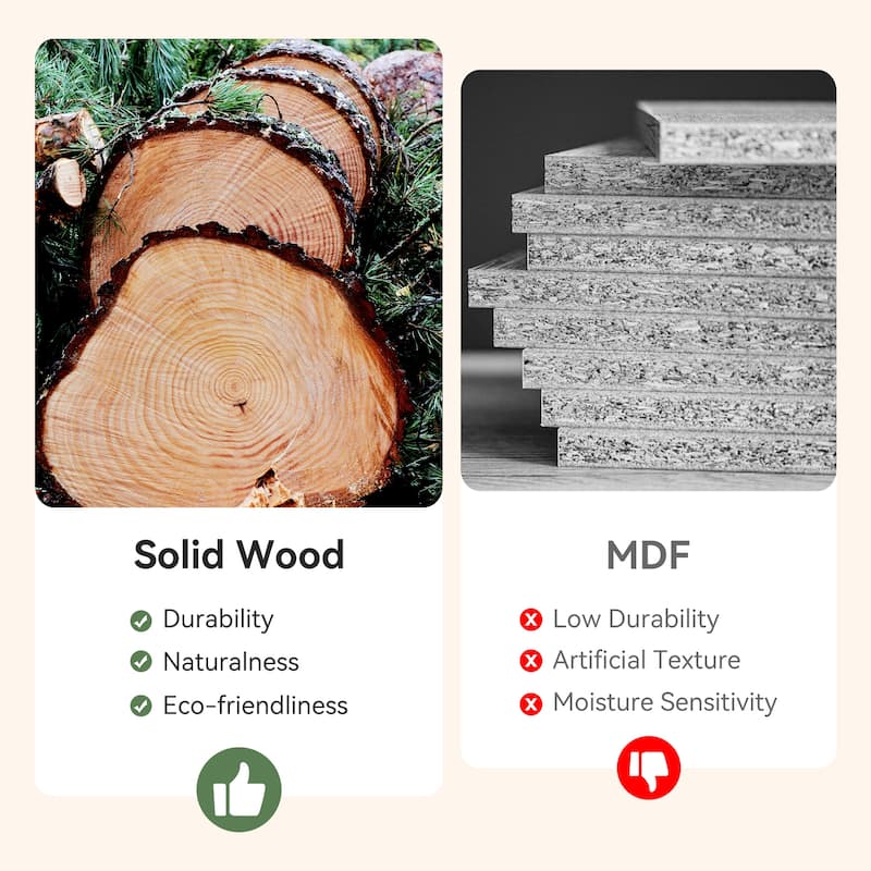 Solid Wood Entryway Bench, 55-Inch Farmhouse Indoor Bench