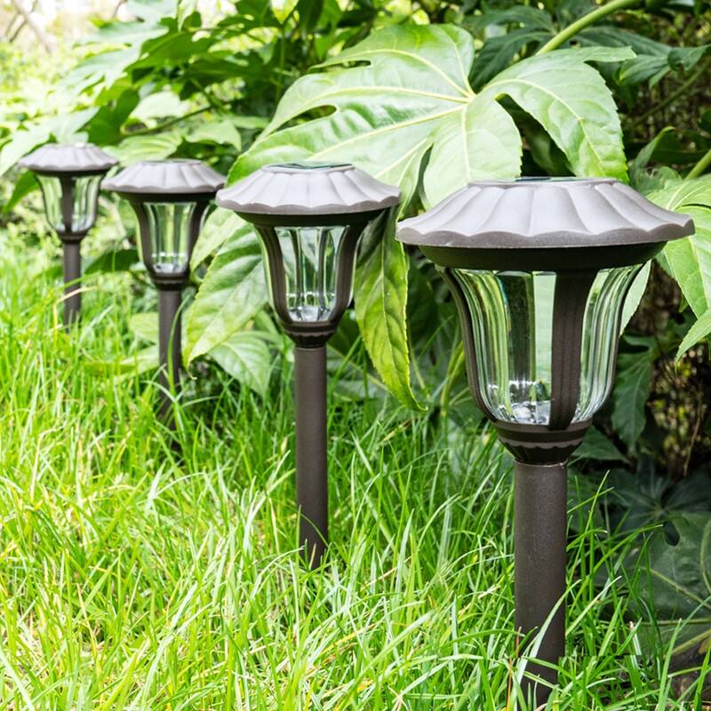 Solar Waterproof Cold White Pathway Lights 8 Pack - 8 Pack