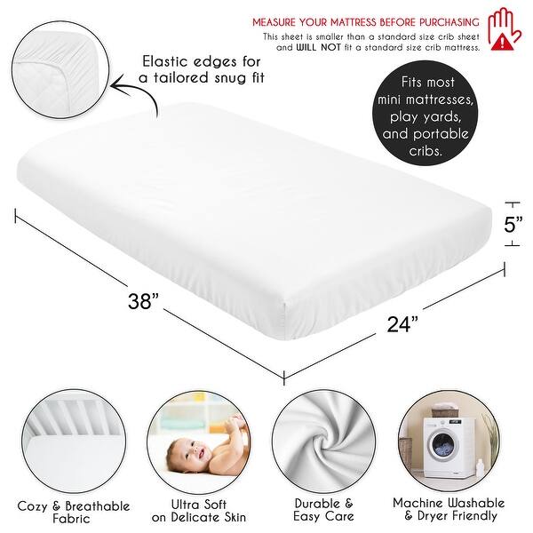 Sweet Jojo Designs Black & White Gingham Checkered Plaid Boy, Girl, Unisex/Gender Neutral Fitted Mini Portable Crib Sheet- Retro