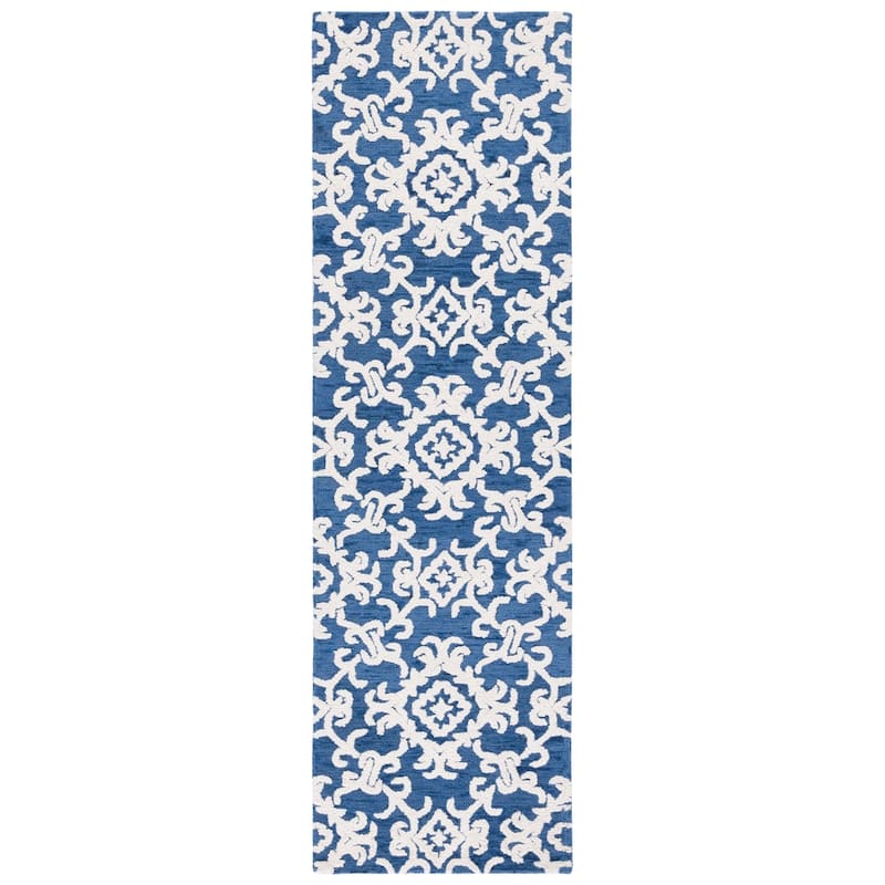 SAFAVIEH, Handmade Blossom Vesela Modern Floral Wool Rug