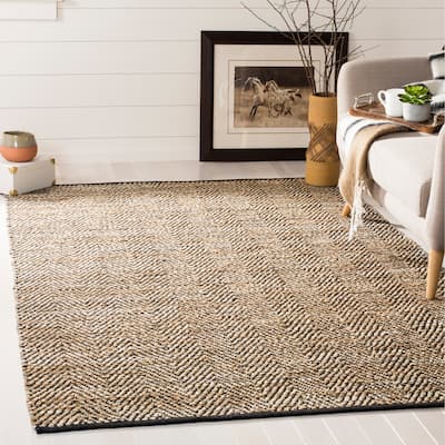 SAFAVIEH Vintage Leather Muzeyyen Handmade Leather Striped Area Rug
