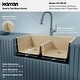 preview thumbnail 11 of 53, Karran Top Mount Double Equal Bowl Quartz Kitchen Sink - 33" x 22" x 9" - 33" x 22" x 9"