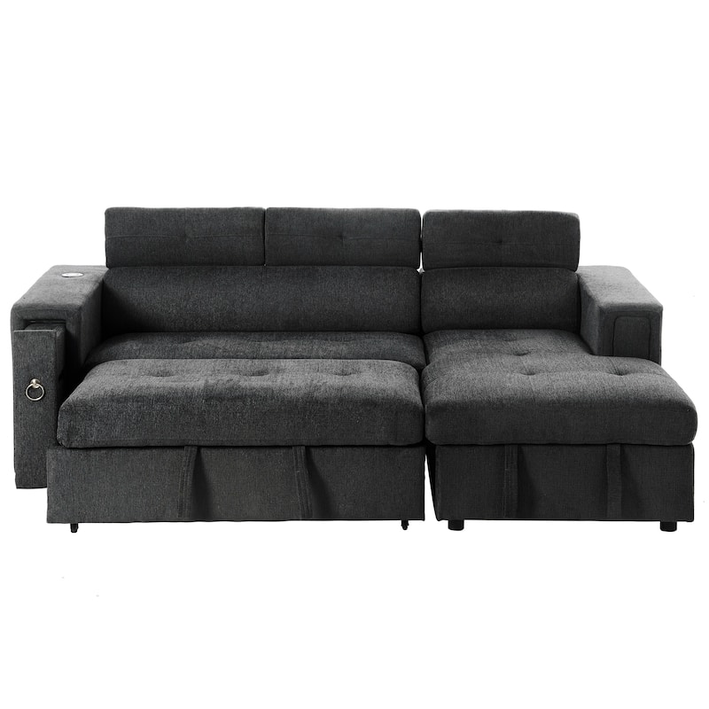 96" Multi-Functional Pull-Out Sofa Bed
