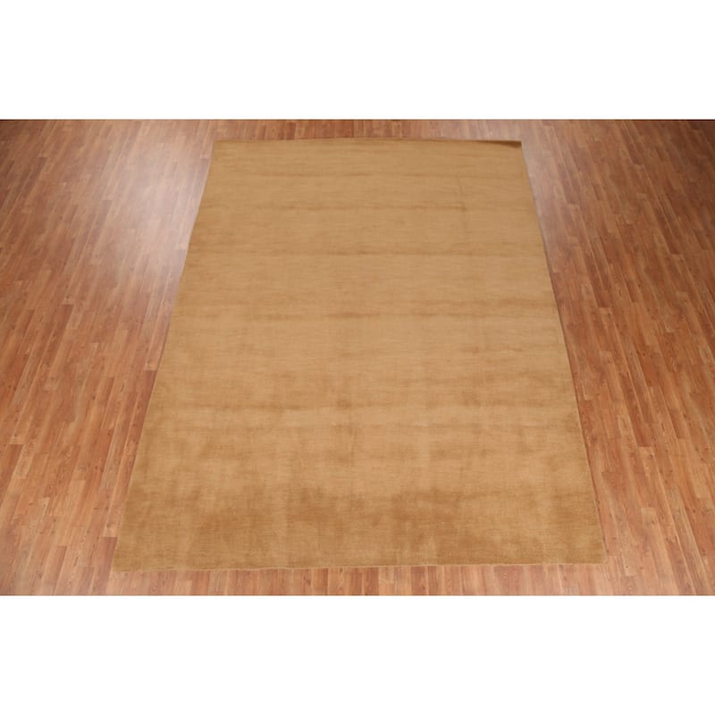 Contemporary Gabbeh Living Room Area Rug Handmade Oriental Wool Carpet - 8'3" x 11'1"