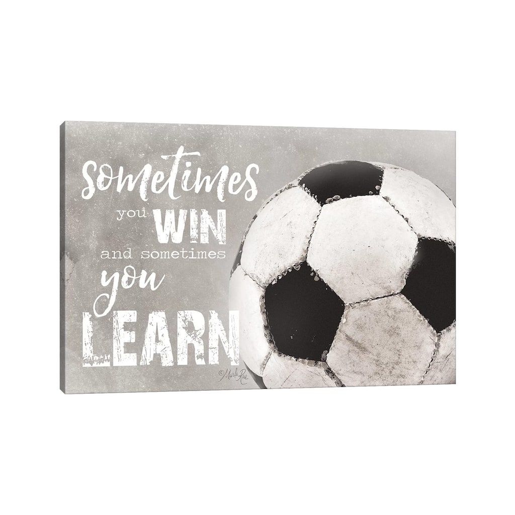 iCanvas "Soccer -Sometimes You Win" by Marla Rae Canvas Print