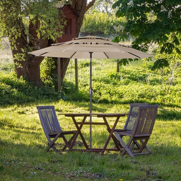 11 ft led solar patio umbrella 10/11/12ft Round Cantilever adjusting shade as the Dealer:023 Activa Leisure 7.5 And Semi-Cap