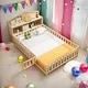 preview thumbnail 14 of 36, Kids and Baby Full Size Platform Bed with Bookcase and Chalkboard Natural