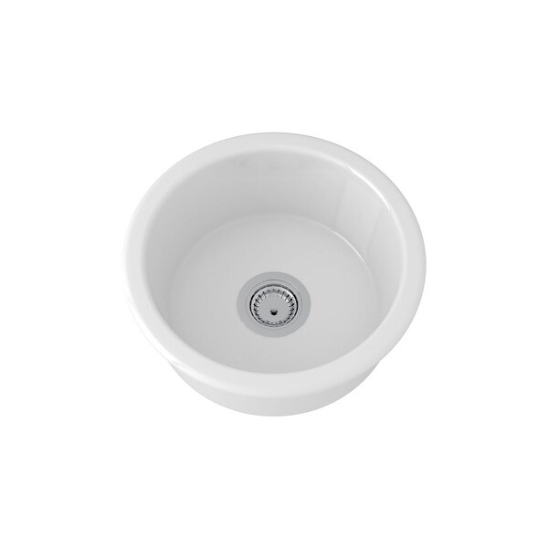 Shop Rohl 6737 18" Allia Undermount Fireclay Bar Sink ...