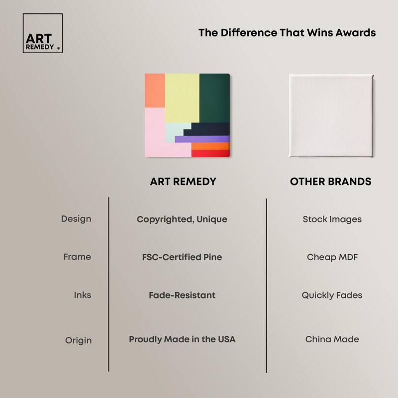 Rectilinear Rhapsody II Canvas by Art Remedy, Gallery Wrapped