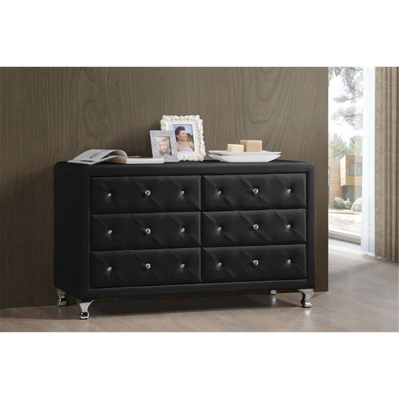 Rustic 6-Drawer Wooden Dresser with Natural Log Finish, Handcrafted Detailing, and Large Storage Capacity